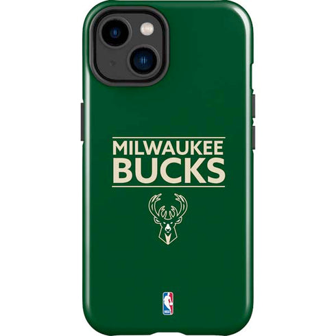 NBA Milwaukee Bucks Standard - Green iPhone 15 Impact Case